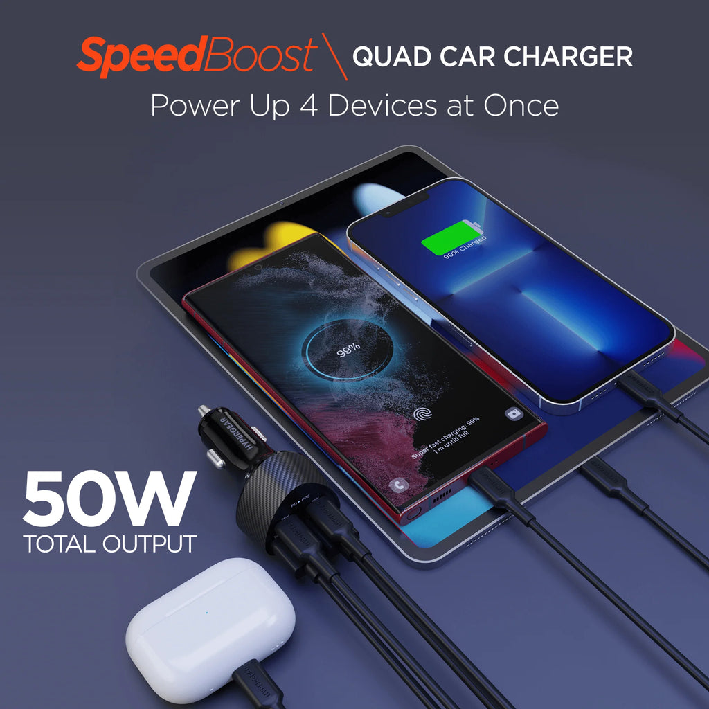 Hypergear Speedboost Quad PD Car Charger