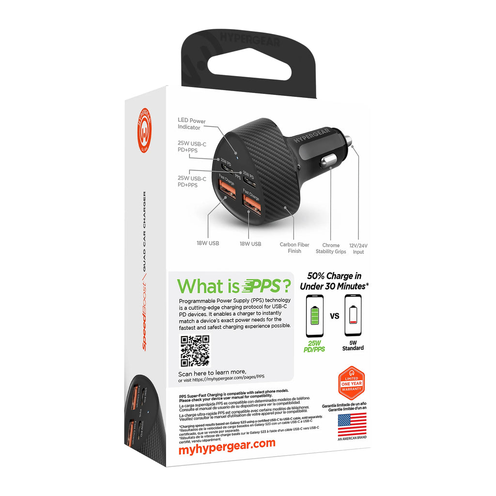 Hypergear Speedboost Quad PD Car Charger