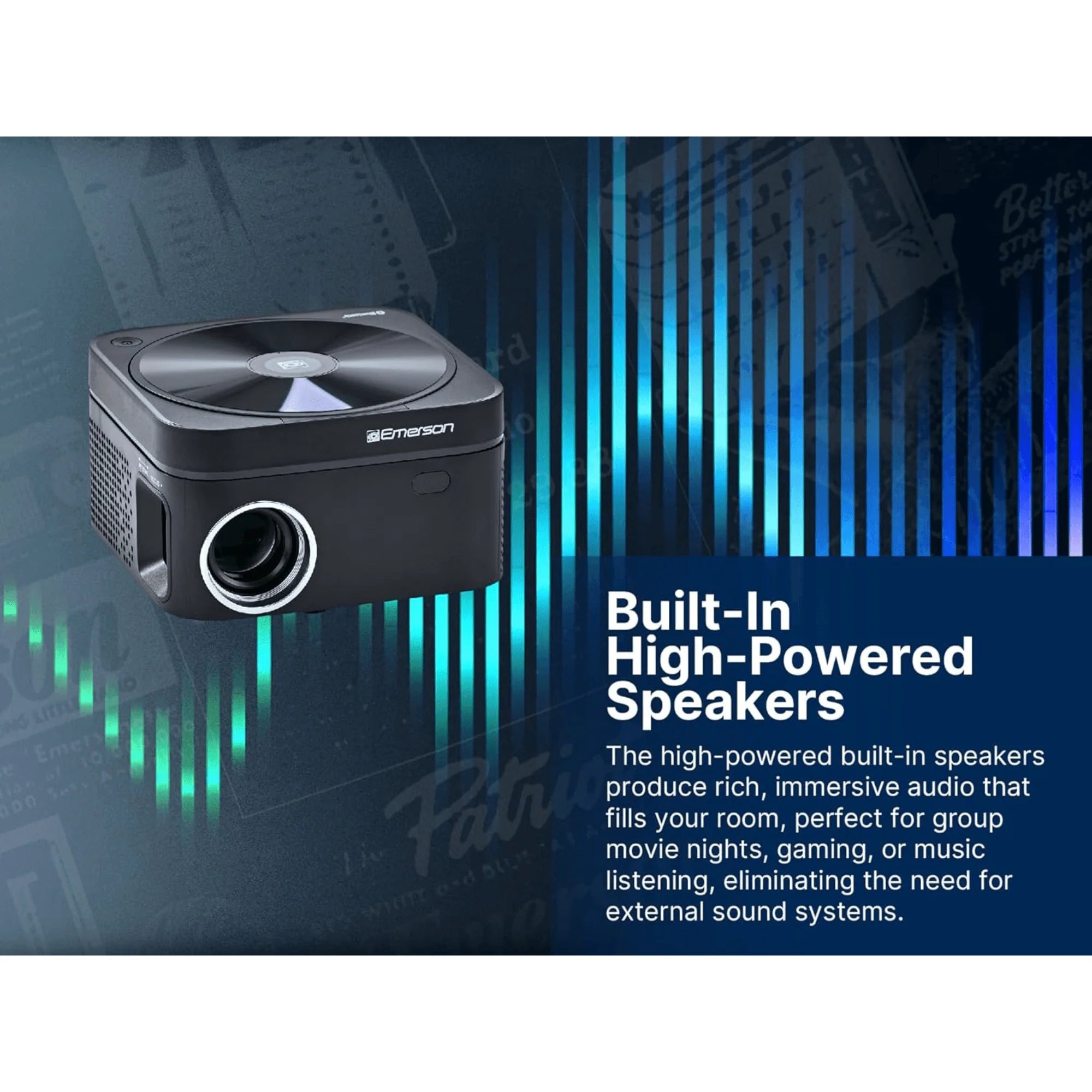 Emerson 120" Home Theater LCD Projector with Built-In DVD Player