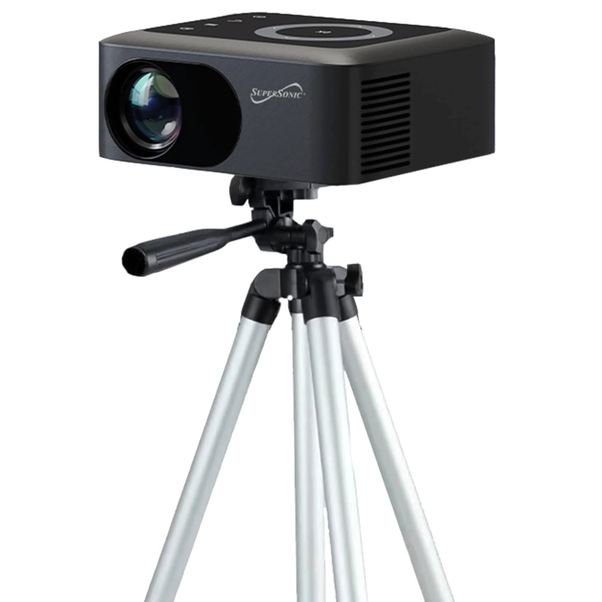 Supersonic Ultimate Soundbar Projector Combo with Built-In Bluetooth and RGB LED Lights