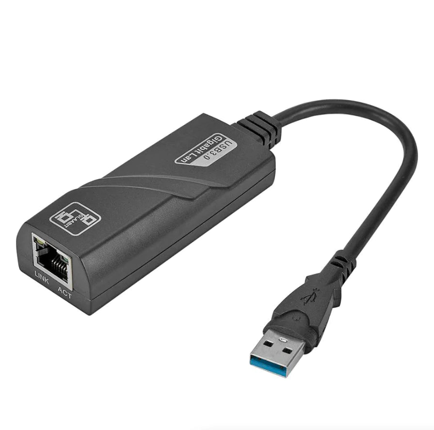 USB 3.0 Gigabit Ethernet LAN RJ45 1000Mbps Network Adapter for Windows PC Mac