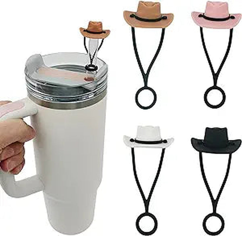 4 Pack Silicone Cowboy Hat Straw Covers Cap