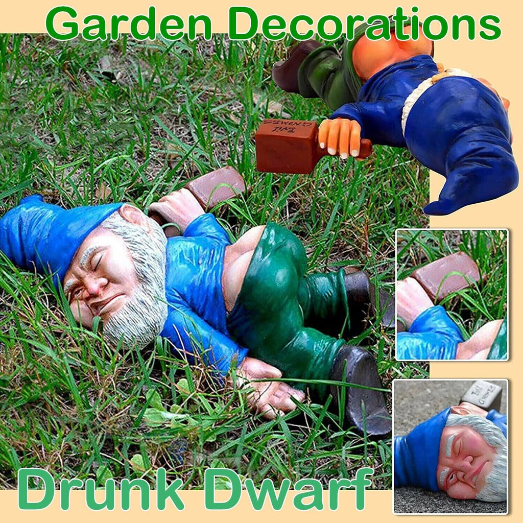 Drunk Dwarf Garden Gnome 